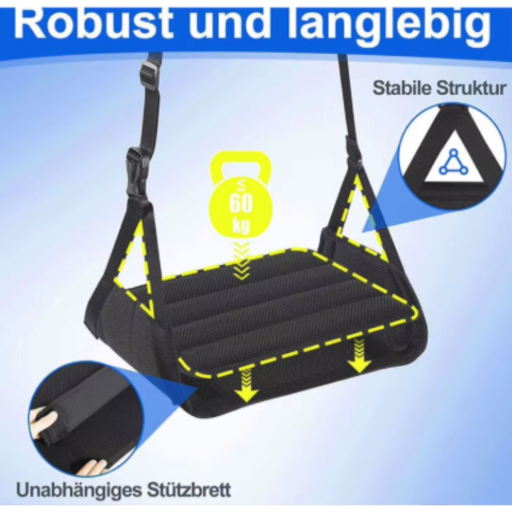 Under Desk Hammock - Poggiapiedi da Viaggio Regolabile con Borsa