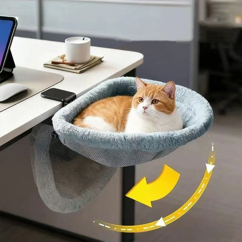 Under Desk Hammock - Amaca da scrivania semicircolare per gatti