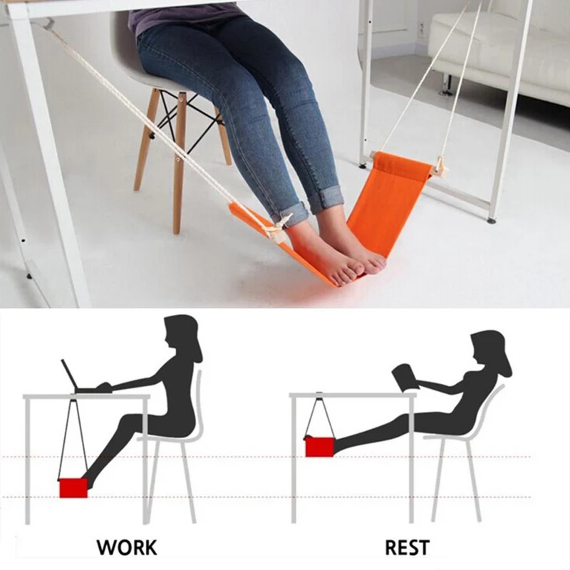 Under Desk Hammock - Amaca per piedi regolabile in poliestere