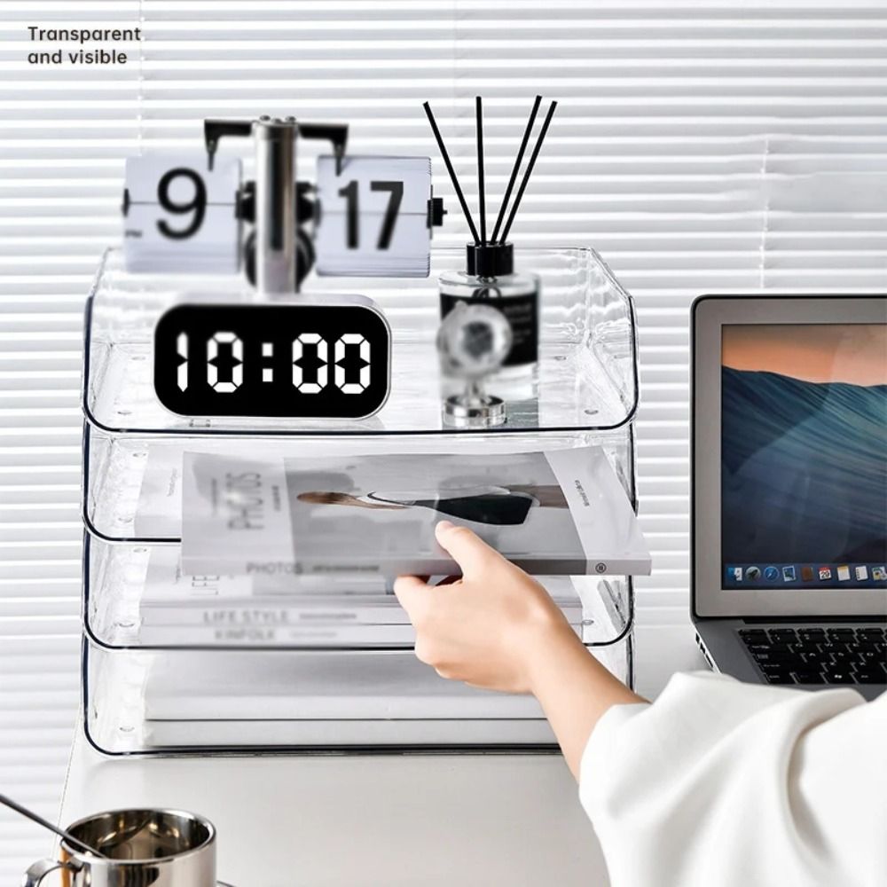 Desktop Filing Tray - Vassoio per File Desktop trasparente impilabile