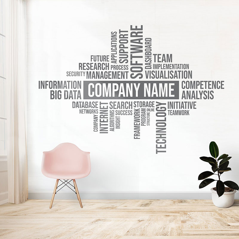Adesivo da parete con nome azi - Office Furniture Names recensione e prezzo