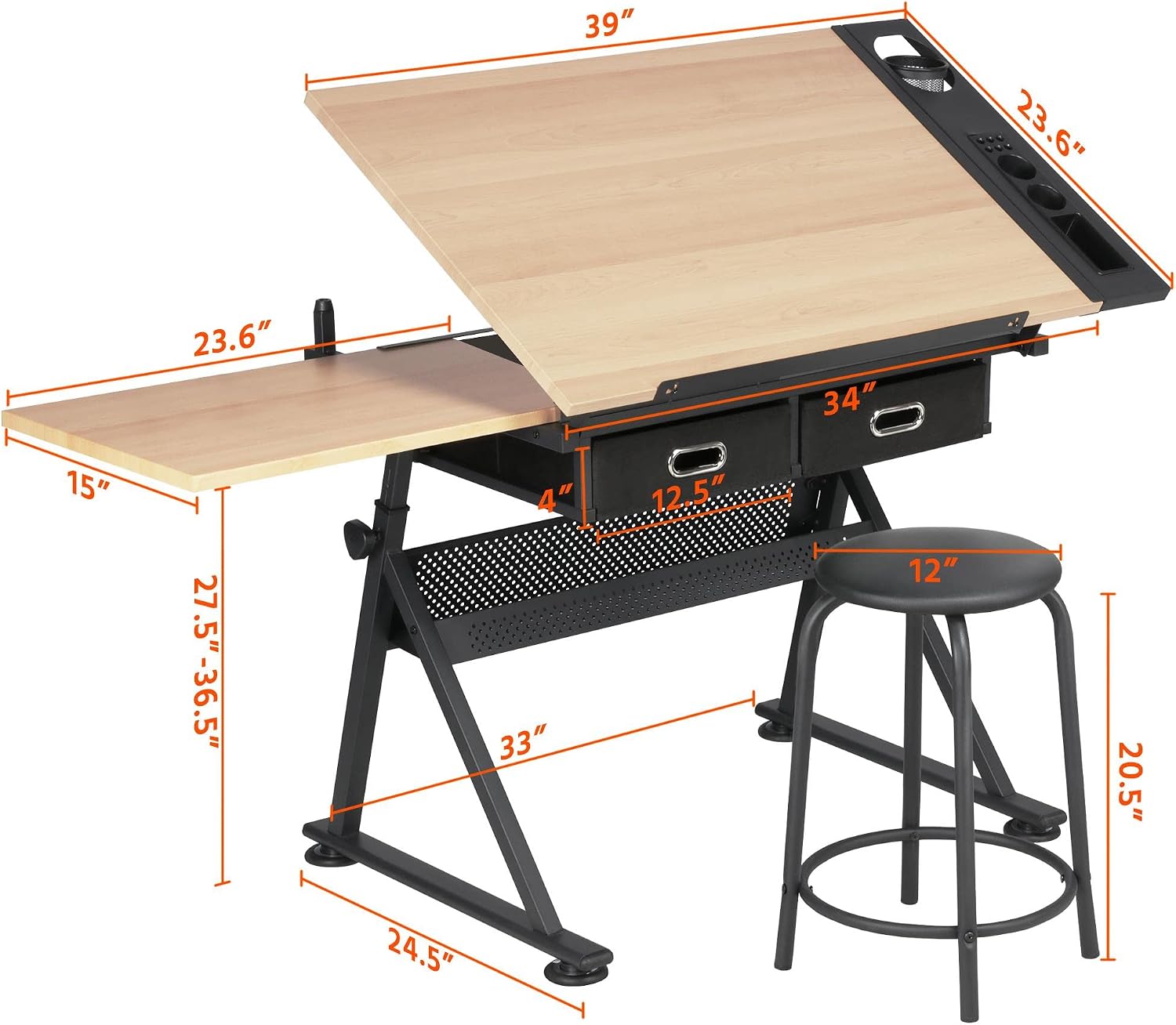 Tavolo da Disegno Regolabile c - Office Furniture Home recensione e prezzo