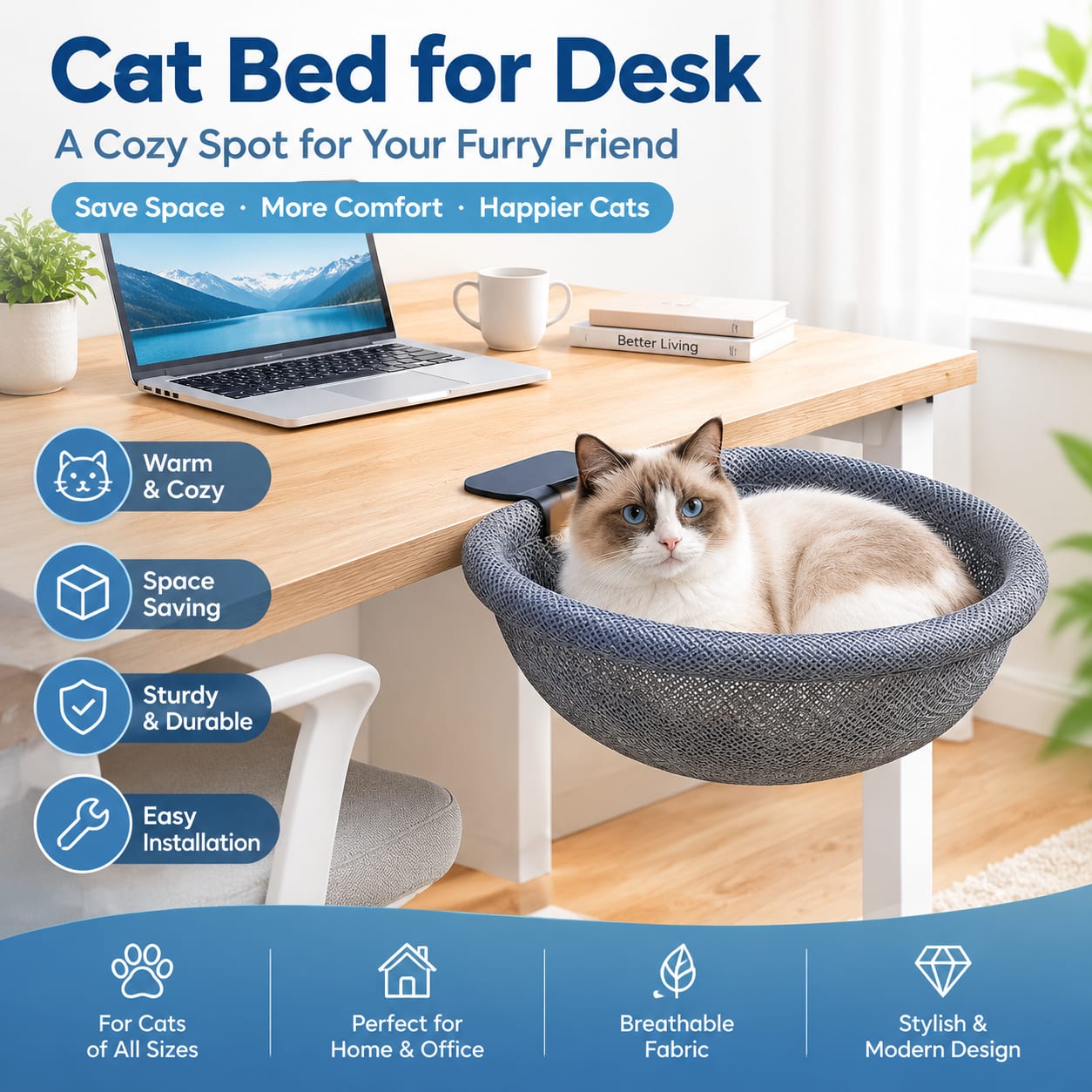 Amaca pieghevole e traspirante - Under Desk Hammock recensione e prezzo