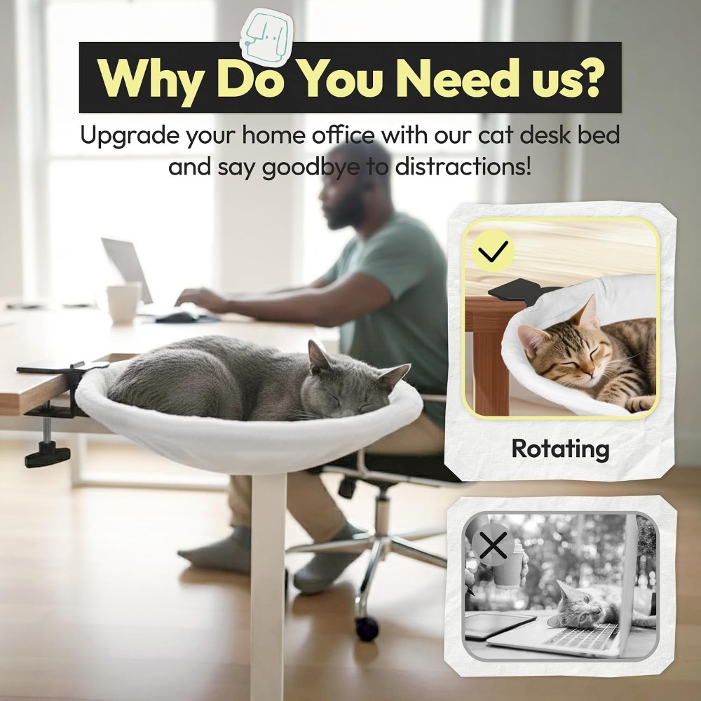 Letto per Gatti Regolabile da  - Under Desk Hammock recensione e prezzo